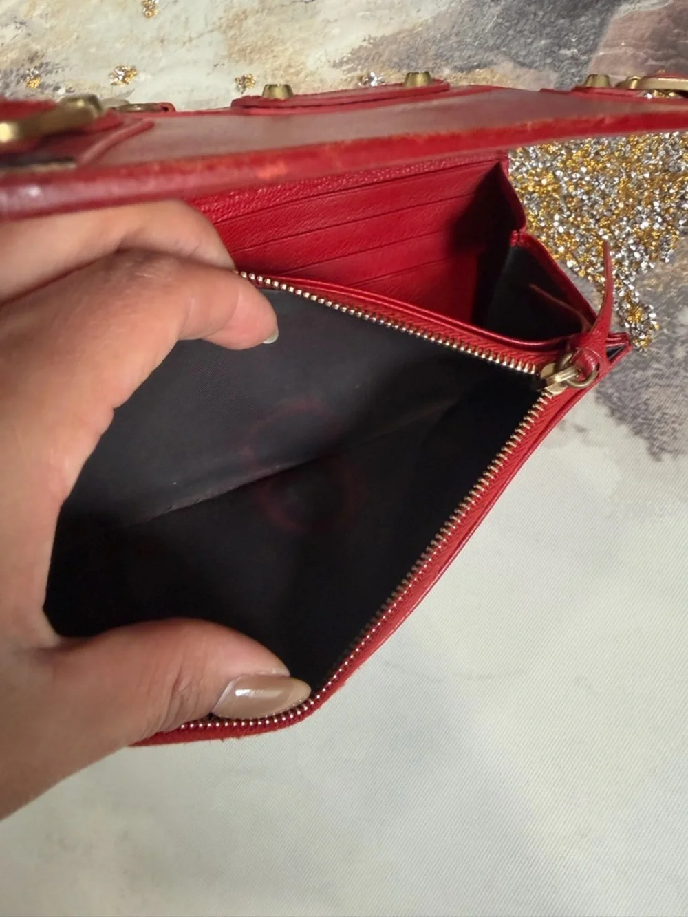 BALENCIAGA Purse Red Women Authentic secondhand